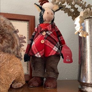 Christmas Cow Elsie for Mantel 17”x8”